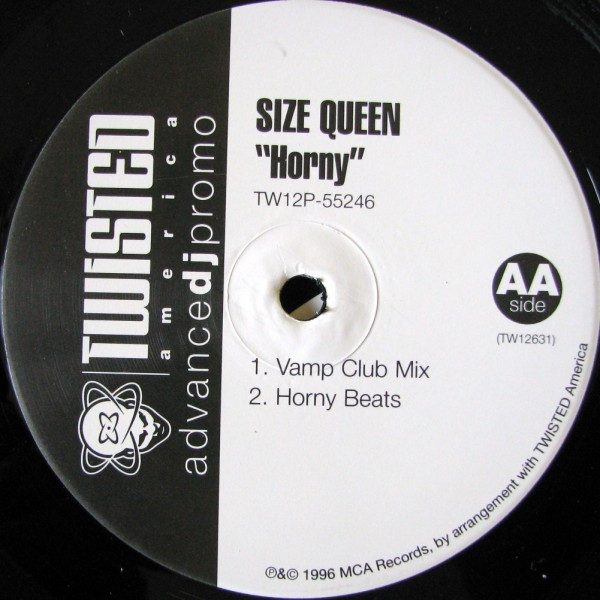 Size Queen - Dance / Horny | Twisted America Records (TW12P-55246) - 2