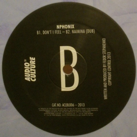 N-Phonix - Tactix EP | Audio Culture (ACLBL006) - 2 N-Phonix - Tactix EP | Audio Culture (ACLBL006) - 2
