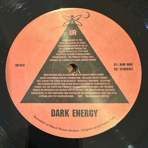 Underground Resistance - Dark Energy | Underground Resistance (UR-029) - 2 Underground Resistance - Dark Energy | Underground Resistance (UR-029) - 2