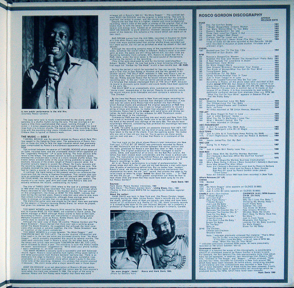 Rosco Gordon - Keep On Doggin' | Mr R&B Records (R&B 103) - 3 Rosco Gordon - Keep On Doggin' | Mr R&B Records (R&B 103) - 3