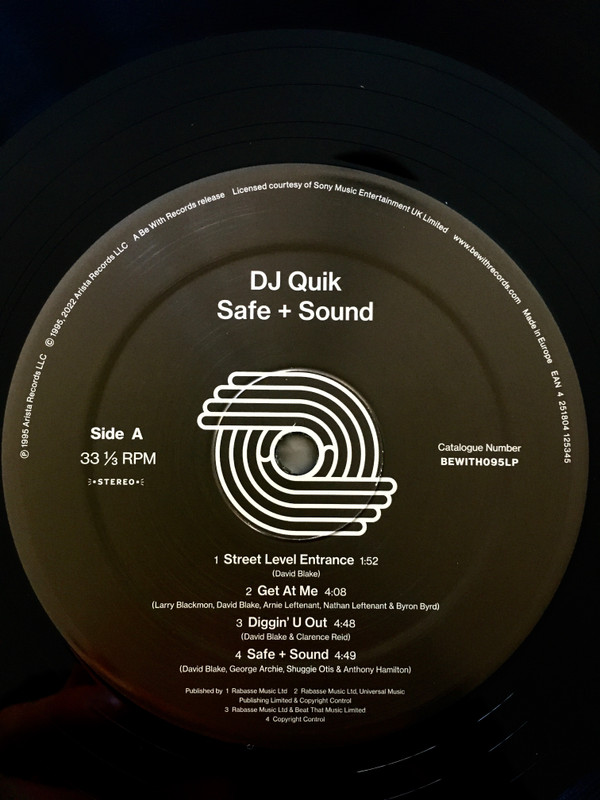 DJ Quik - Safe + Sound | Be With Records (BEWITH095LP) - 2 DJ Quik - Safe + Sound | Be With Records (BEWITH095LP) - 2