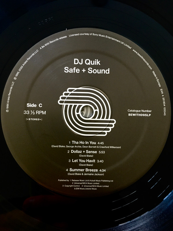 DJ Quik - Safe + Sound | Be With Records (BEWITH095LP) - 3 DJ Quik - Safe + Sound | Be With Records (BEWITH095LP) - 3