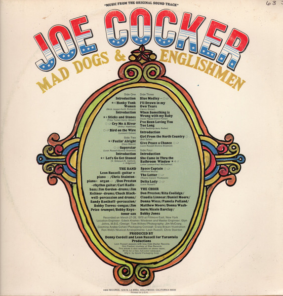 Joe Cocker - Mad Dogs & Englishmen | A&M Records (SP6002) - 4 Joe Cocker - Mad Dogs & Englishmen | A&M Records (SP6002) - 4