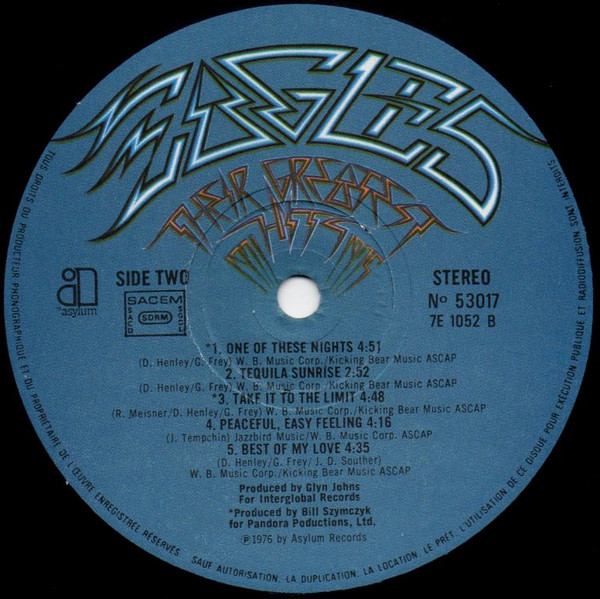 Eagles - Their Greatest Hits (1971-1975) | Asylum Records (53017) - 4 Eagles - Their Greatest Hits (1971-1975) | Asylum Records (53017) - 4