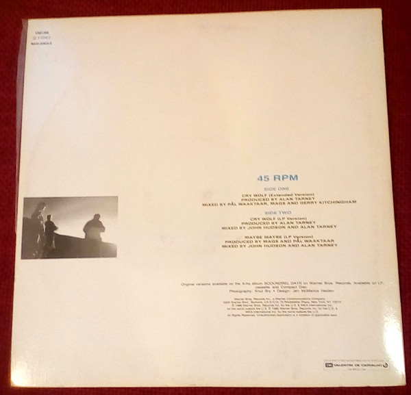 a-ha - Cry Wolf (Extended Version) | Warner Bros. Records (1591356) - 2