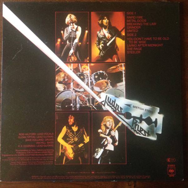Judas Priest - British Steel | CBS (CBS 32412) - 2 Judas Priest - British Steel | CBS (CBS 32412) - 2