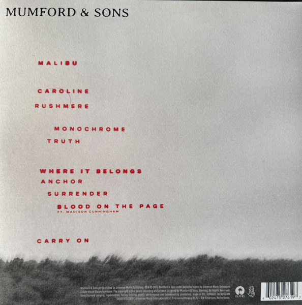 Mumford & Sons - Rushmere | Island Records (00602475276197) - 4 Mumford & Sons - Rushmere | Island Records (00602475276197) - 4