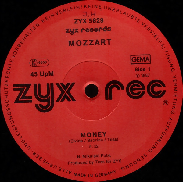 Mozzart - Money | ZYX Records (ZYX 5629) - 3