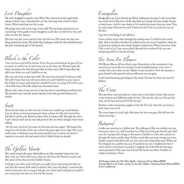 The Dry Spells - Too Soon For Flowers | Empty Cellar Records (EMP003) - 4 The Dry Spells - Too Soon For Flowers | Empty Cellar Records (EMP003) - 4