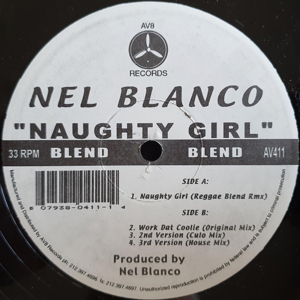 Nel Blanco - Naughty Girl | AV8 Records (AV411) - main Nel Blanco - Naughty Girl | AV8 Records (AV411) - main
