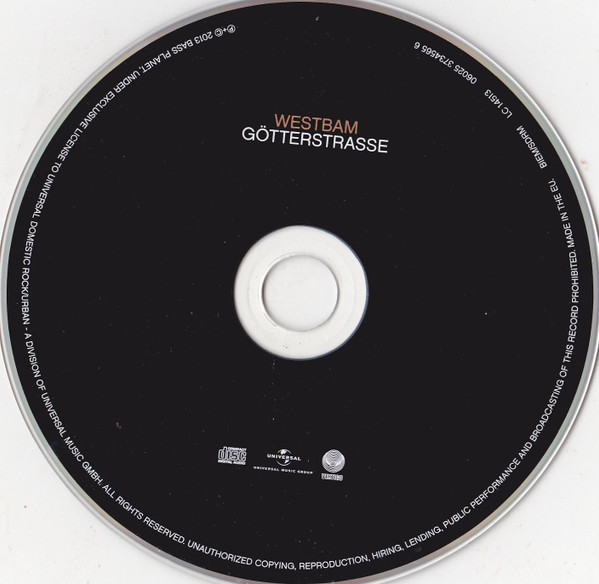 Westbam - Götterstrasse | Vertigo (06025 3734565 6) - 3