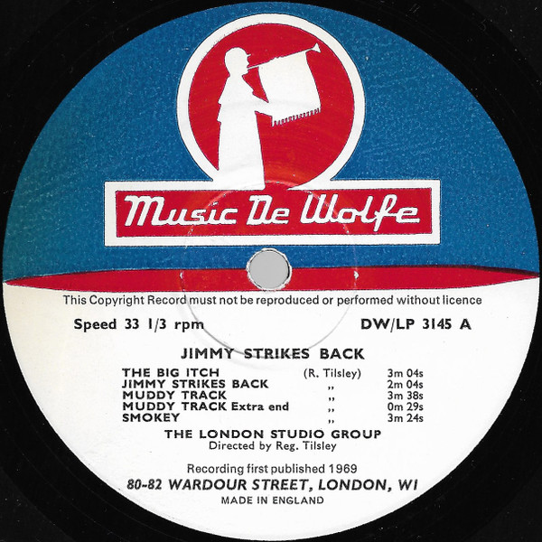 The London Studio Group - Jimmy Strikes Back | Music De Wolfe (DW/LP 3145) - 3