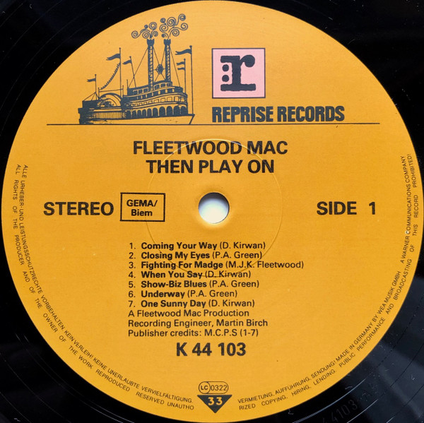 Fleetwood Mac - Then Play On | Reprise Records (REP 44 103) - 3 Fleetwood Mac - Then Play On | Reprise Records (REP 44 103) - 3