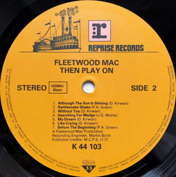 Fleetwood Mac - Then Play On | Reprise Records (REP 44 103) - 4 Fleetwood Mac - Then Play On | Reprise Records (REP 44 103) - 4