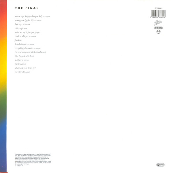 Wham! - The Final | Epic (EPC 88681) - 2 Wham! - The Final | Epic (EPC 88681) - 2
