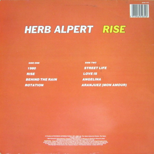 Herb Alpert - Rise | Hallmark Records (SHM 3163) - 2 Herb Alpert - Rise | Hallmark Records (SHM 3163) - 2