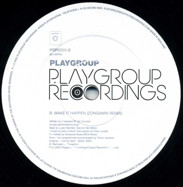 Playgroup - Make It Happen - Ewan Pearson + Zongamin Remixes | Playgroup (PGR002) - 4
