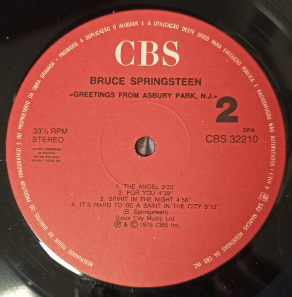 Bruce Springsteen - Greetings From Asbury Park N.J. | CBS (CBS 32210) - 4