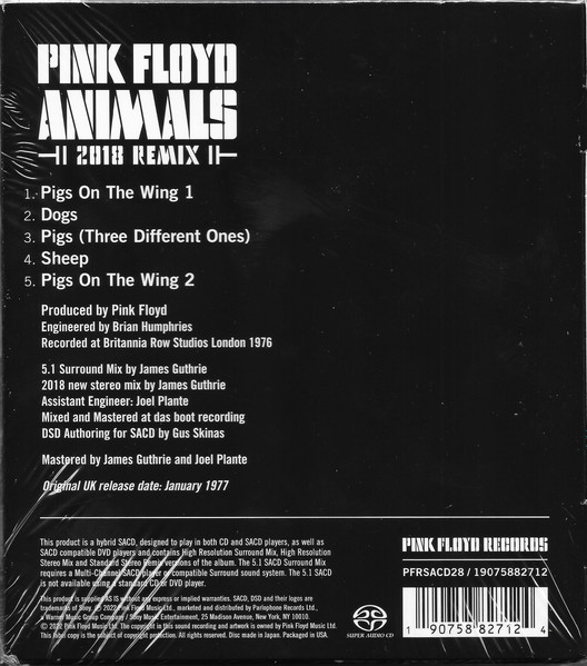 Pink Floyd - Animals (2018 Remix) | Analogue Productions (CAPP 88271 SA) - 2