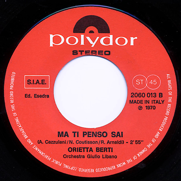 Orietta Berti - Ah, L'Amore Che Cos'È | Polydor (2060 013) - 4