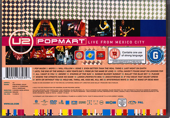 U2 - Popmart Live From Mexico City | Island Records (173 353-5) - 2