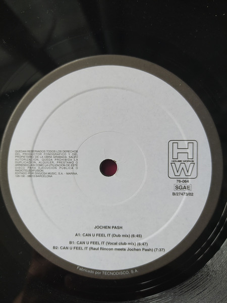 Jochen Pash - Can U Feel It | House Works (76-064)