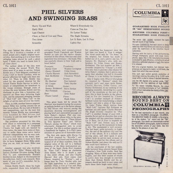 Phil Silvers - Phil Silvers And Swinging Brass | Columbia (CL 1011) - 2