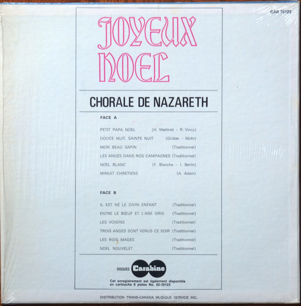 La Chorale De Nazareth - Joyeux Noel | Carabine (CAR 39123) - 2