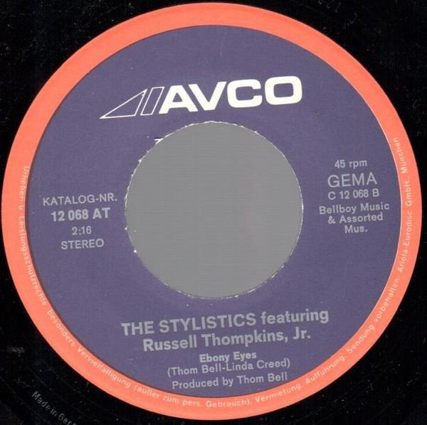 The Stylistics Featuring Russell Thompkins, Jr. - Betcha By Golly, Wow | Avco (12 068 AT) - 2 The Stylistics Featuring Russell Thompkins, Jr. - Betcha By Golly, Wow | Avco (12 068 AT) - 2