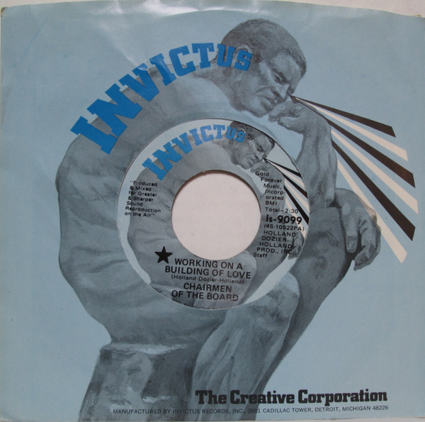 Chairmen Of The Board - Working On A Building Of Love / Try On My Love For Size | Invictus (Is-9099) - 3