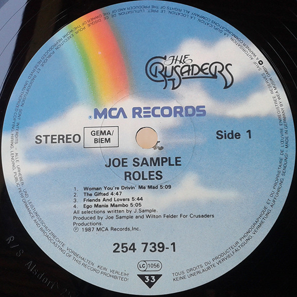Joe Sample - Roles | MCA Records (254 739-1) - 4 Joe Sample - Roles | MCA Records (254 739-1) - 4