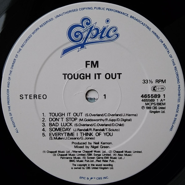 FM - Tough It Out | Epic (465589 1) - 3