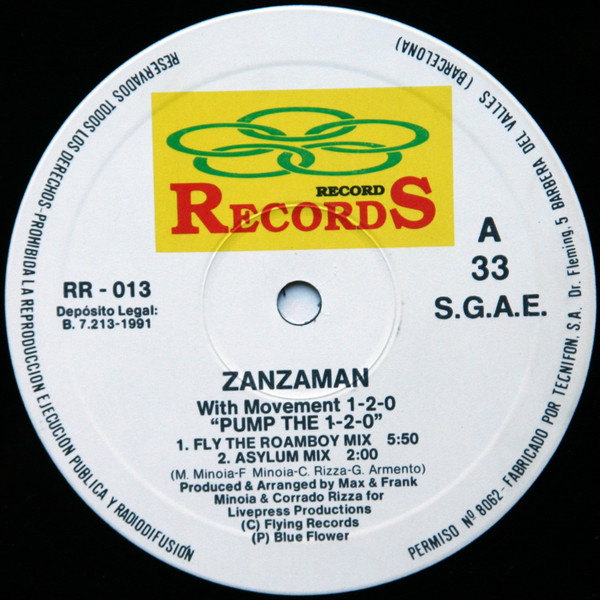 Zanzaman With Movement 1-2-0 - Pump The 1-2-0 | Record Records (RR-013) - main