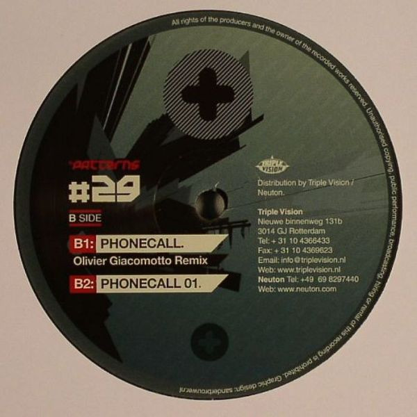 Elton D & Snoo - Phonecall Project | Patterns (PATRN 029) - 2