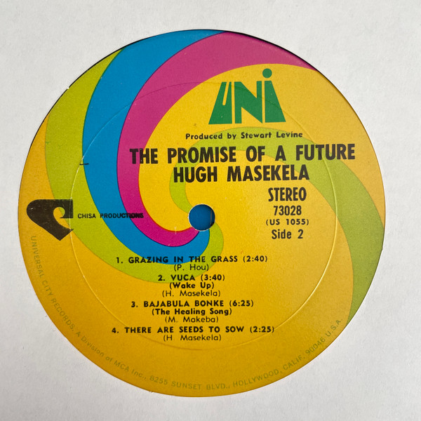 Hugh Masekela - The Promise Of A Future [Vinyl] | UNI Records (73028) - 4