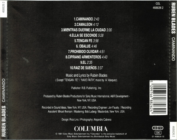 Ruben Blades Con Son del Solar - Caminando | Columbia (468826 2) - 3 Ruben Blades Con Son del Solar - Caminando | Columbia (468826 2) - 3