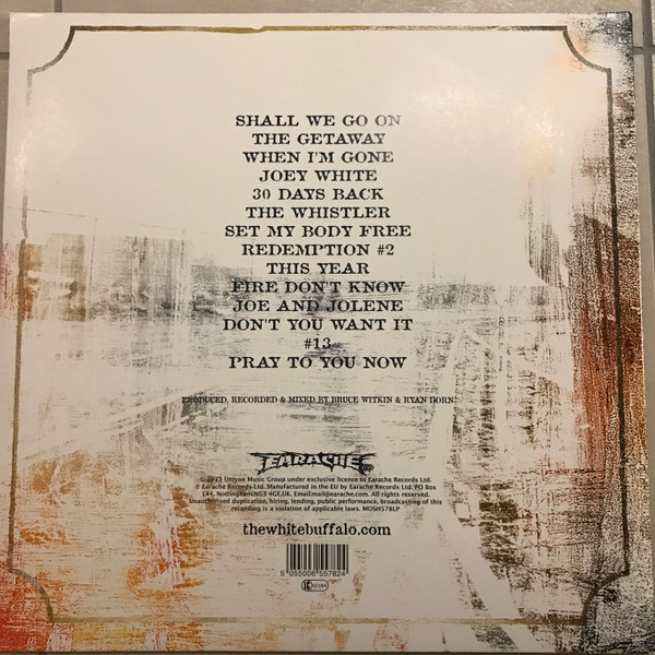The White Buffalo - Shadows, Greys & Evil Ways | Earache (MOSH578LP) - 2