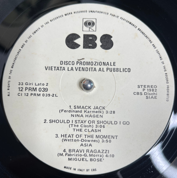 Various - Only For Dee Jays | CBS (12 PRM 039) - 3 Various - Only For Dee Jays | CBS (12 PRM 039) - 3