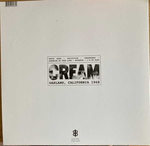 Cream - Oakland, California 1968 | DBQP (DBQP64) - 2