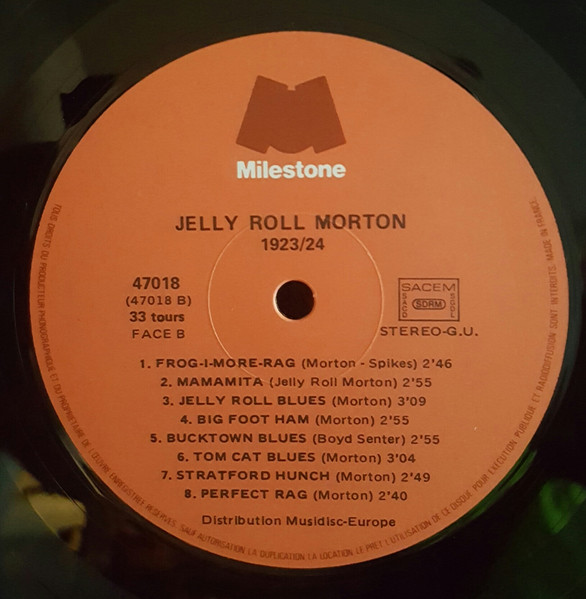 Jelly Roll Morton - Jelly Roll Morton 1923/24 | Milestone (M-47018) - 3 Jelly Roll Morton - Jelly Roll Morton 1923/24 | Milestone (M-47018) - 3