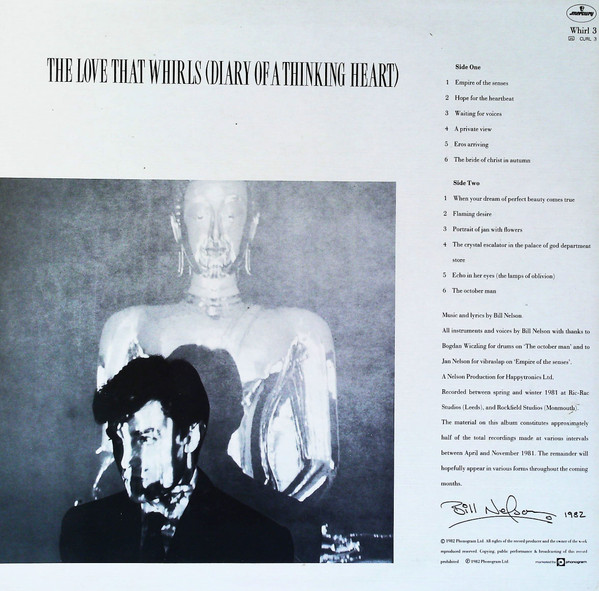 Bill Nelson - The Love That Whirls (Diary Of A Thinking Heart) / La Belle Et La Bête (Beauty And The Beast) | Mercury (WHIRL 3) - 2