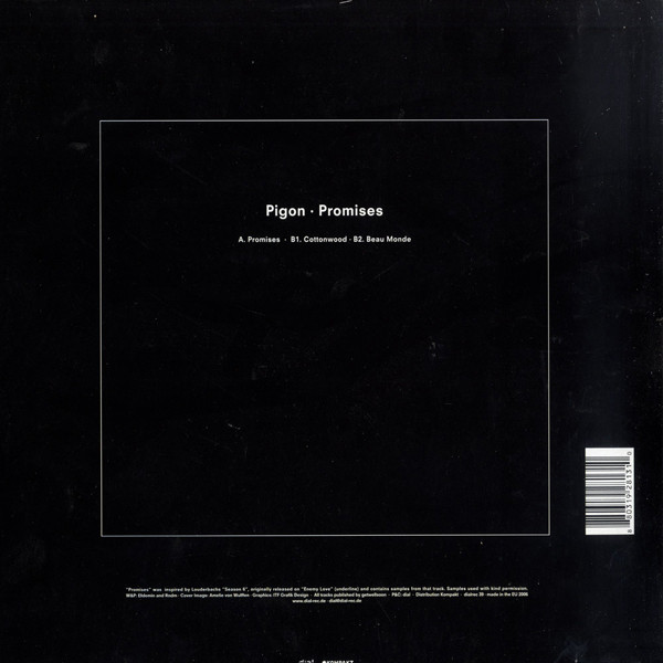 Pigon - Promises | Dial (dialrec 39)