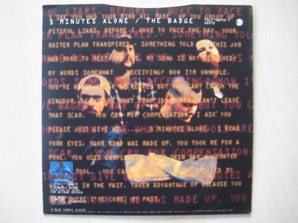 Pantera - 5 Minutes Alone / The Badge | EastWest Records America (7567-98293-7) - 2 Pantera - 5 Minutes Alone / The Badge | EastWest Records America (7567-98293-7) - 2
