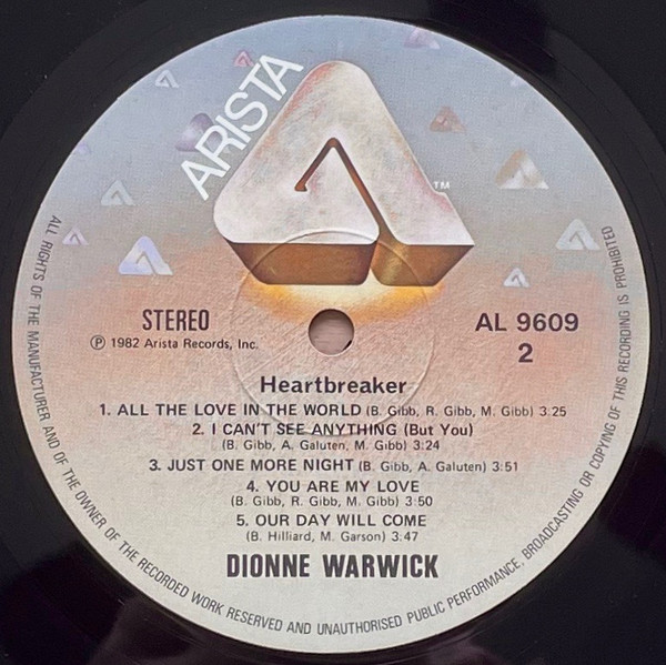 Dionne Warwick - Heartbreaker | Arista (AL 9609) - 4 Dionne Warwick - Heartbreaker | Arista (AL 9609) - 4