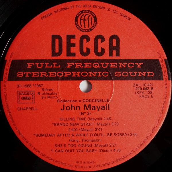 John Mayall - John Mayall N° 2 | Decca (210.042) - 4 John Mayall - John Mayall N° 2 | Decca (210.042) - 4