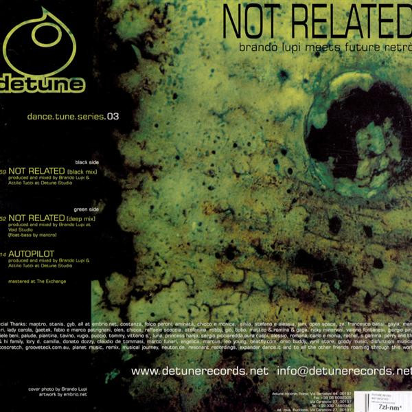 Brando Lupi Meets Future Retro - Not Related | Detune (Detune-004) - 2