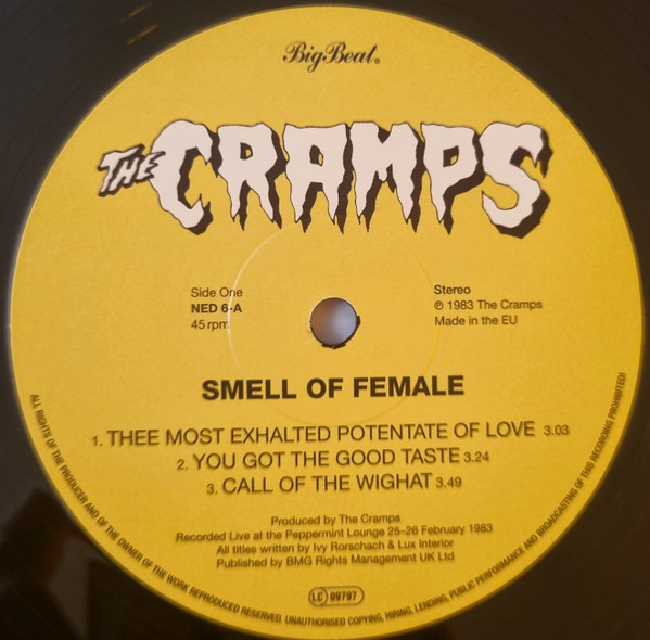 The Cramps - Smell Of Female | Big Beat Records (NED 6) - 3 The Cramps - Smell Of Female | Big Beat Records (NED 6) - 3