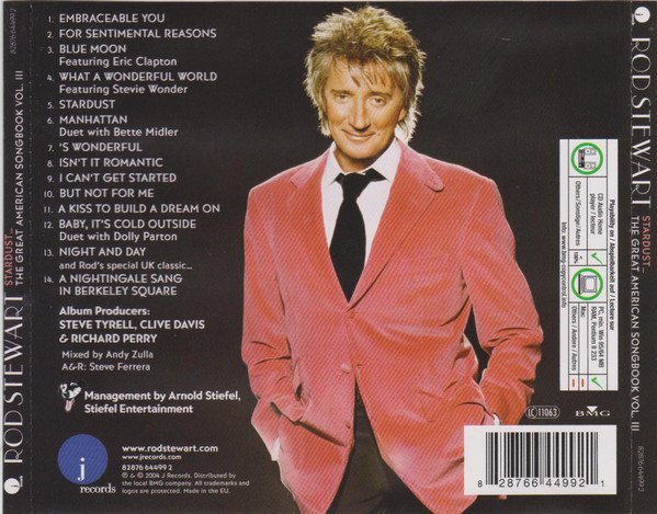 Rod Stewart - Stardust... The Great American Songbook Volume III | J Records (82876 64499 2) - 2