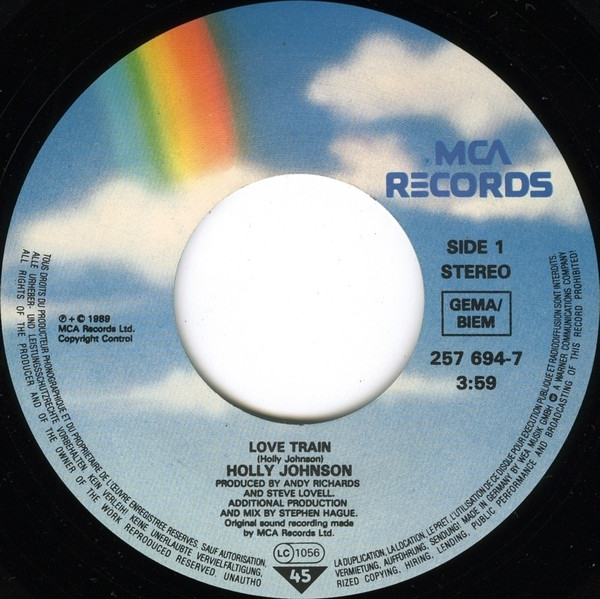 Holly Johnson - Love Train | MCA Records (257 694-7) - 3