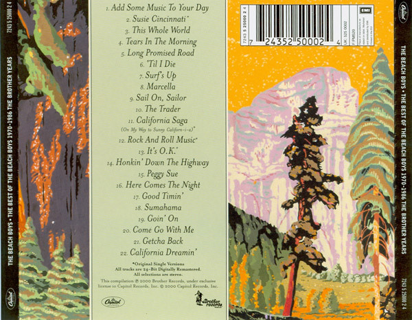 The Beach Boys - The Best Of The Beach Boys 1970-1986: The Brother Years | Capitol Records (7243 5 25000 2 4) - 3